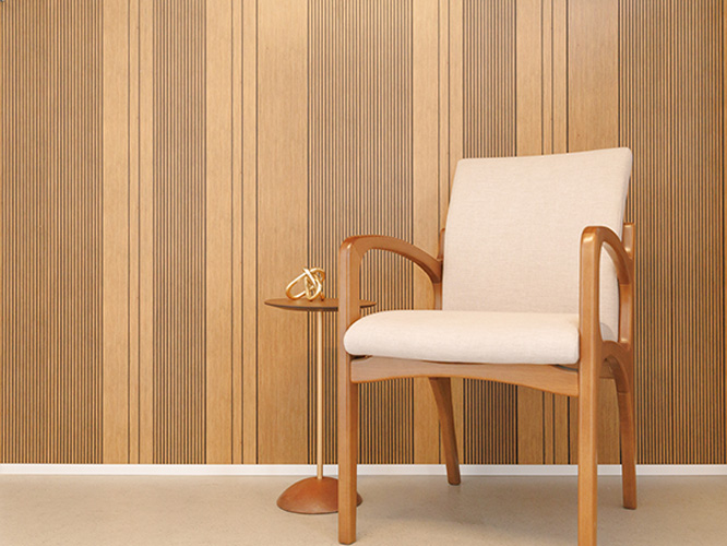 Revestimiento Nero Líneas Finas Jequitibá de poliestireno com 162 mm de ancho Santa Luzia - Imagen 3